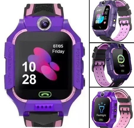 Reloj Inteligente para Niños con Llamadas, Chip y GPS  Morado Rosa