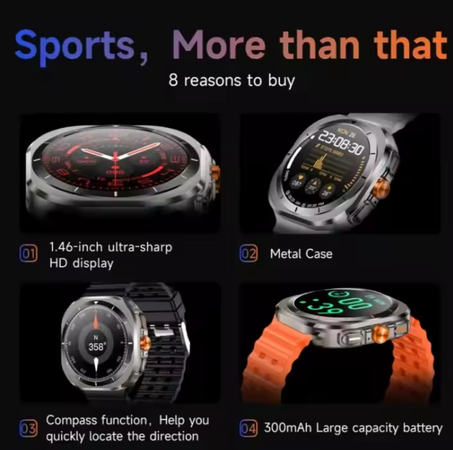 ساعة ذكية Z7 ULTRA للياقة البدنية للرجال، تعمل بنظام أندرويد، IP68، تعمل باللمس، على شكل قلب، IPS، لاسلكية، بسعر خاص لعام 2025