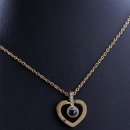 Collier je t'aime en 100 langues différentes