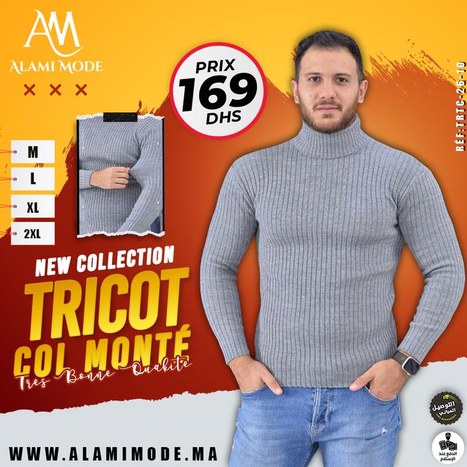 Tricot colle monté new arrivals