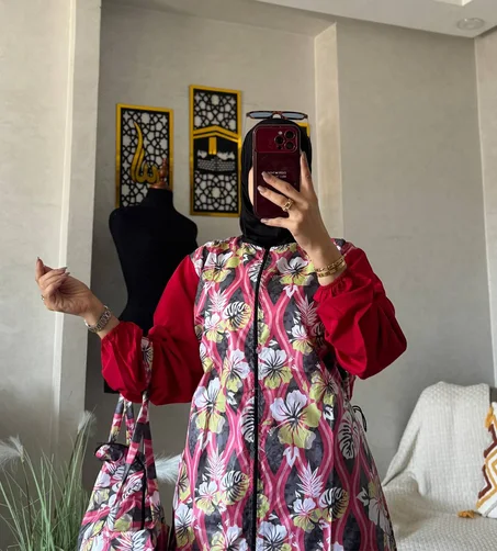 بوركيني طويل متكون من أربع 4️⃣ قطع