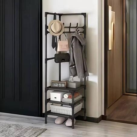 رف خزانة ملابس زاوية موفر للمساحة