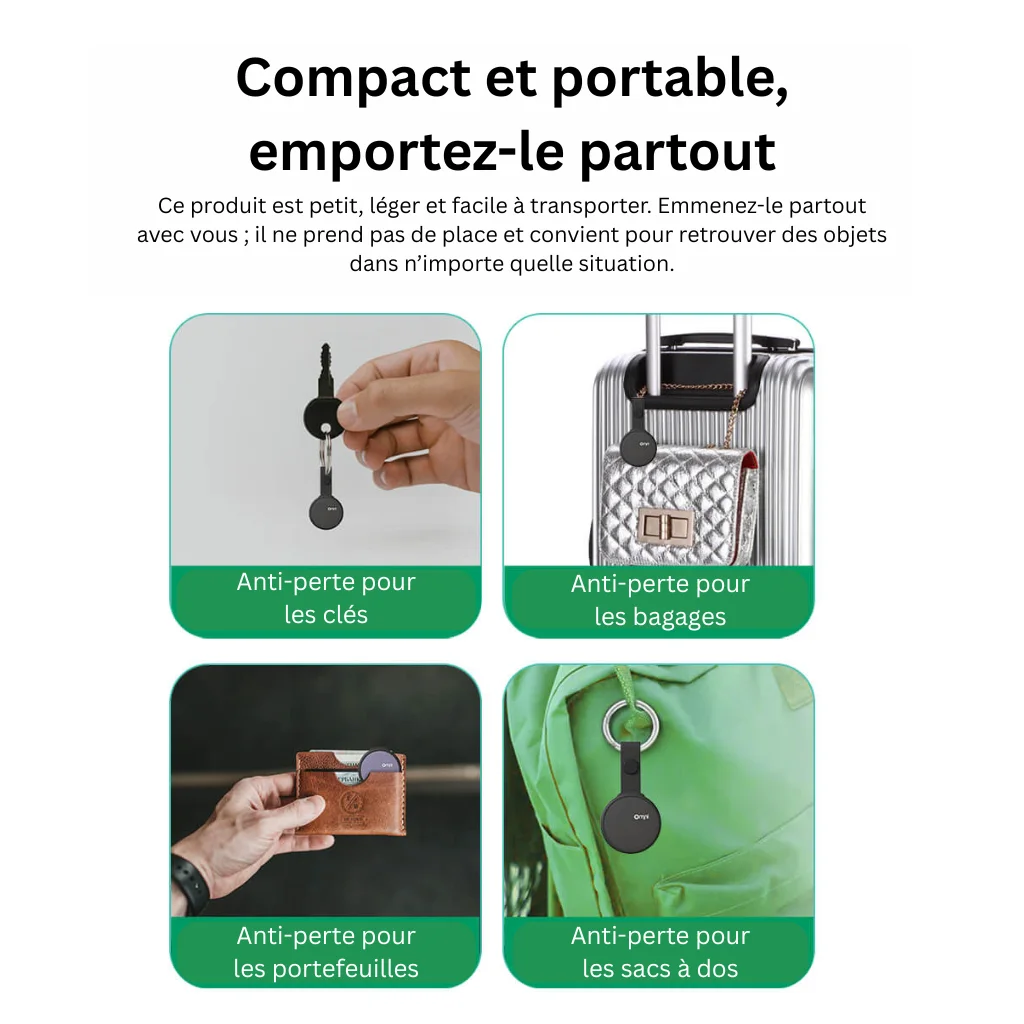 Mini Localisateur Intelligent BLE Sans Fil avec Suivi en Temps Réel