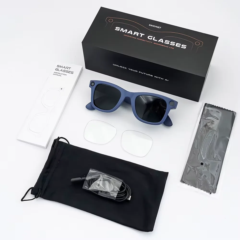 Lunettes intelligentes modèle GS3, GS4 Max, GS5 Max AI SmartGlasses 2025