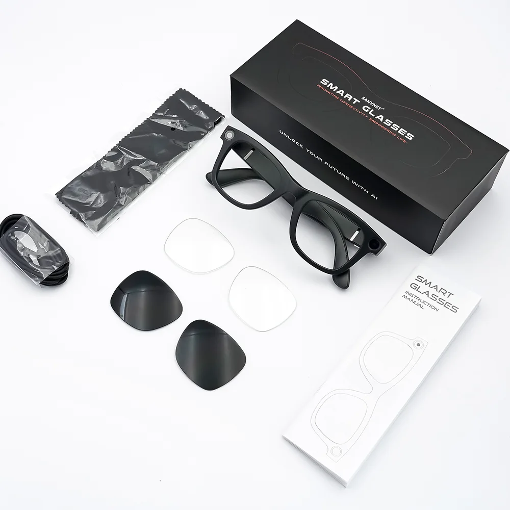 Lunettes intelligentes modèle GS3, GS4 Max, GS5 Max AI SmartGlasses 2025