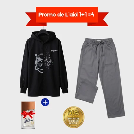 Pack l'aid "Ensemble Garçon Chemise à Capuche "