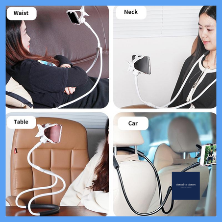 Support lazy 360 ° - Flexible - Suspendus - Cou support de téléphone