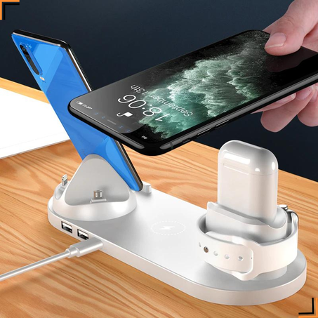 شاحن لاسلكي 6 في 1