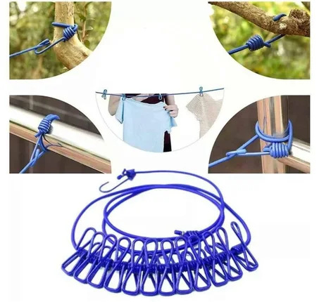 حبل تجفيف الملابس القابل للتمطّط