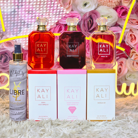 عطور كيالي + معطر جسم هدية
