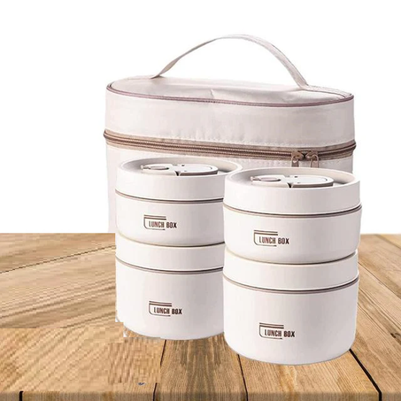 لانش بوكس(4 قطع) لحفظ درجة حرارة الطعام