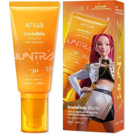 واقي الشمس المطفأ وغير المرئي أنوا - Anua Invisible Matte Finish Sunscreen SPF50+ PA++++ 50ml