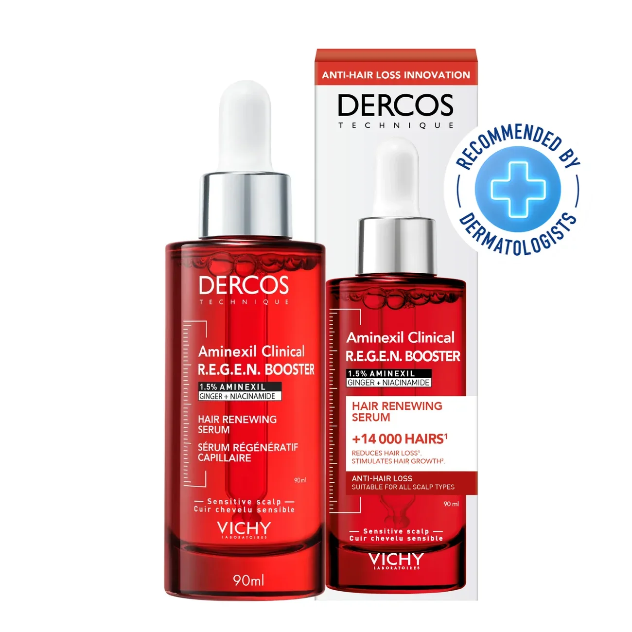 Vichy Dercos Aminexil Clinical Regen Booster Sérum Capillaire 90ml