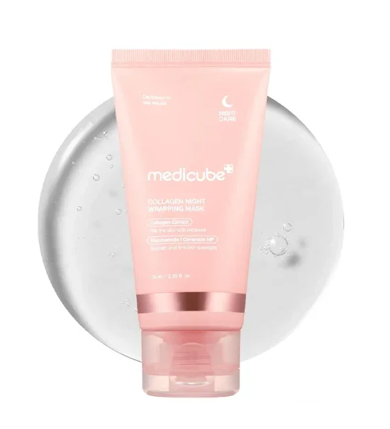 ماسك الكولاجين الليلي المغلف للبشرة ميديكيوب - Medicube Collagen Night Wrapping Mask 75ml