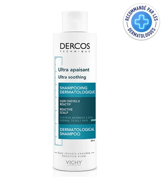 Vichy Dercos Shampooing Ultra-Apaisant Cheveux Normaux à Gras 200ml