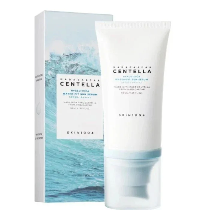واقي الشمس المائي سنتيلا هيالو سيكا سكين 1004 - SKIN1004 Madagascar Centella Hyalu-Cica Water-Fit Sun Serum SPF50+ 50ml