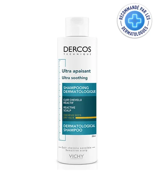 Vichy Dercos Shampooing Ultra-Apaisant Cheveux Secs 200ml