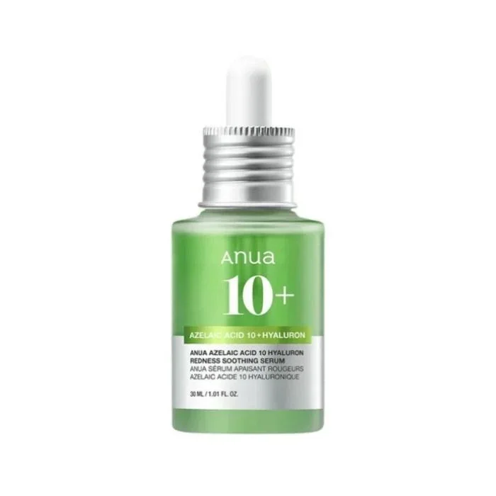 سيروم حمض الأزيلايك 10% والهيالورون لتهدئة الاحمرار وتصفية البشرة أنوا - Anua Azelaic Acid 10 + Hyaluron Redness Soothing Serum 30ml