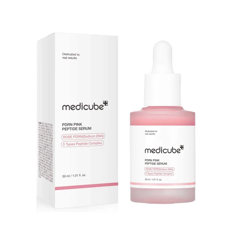 سيروم الببتيد والـ PDRN الوردي لترميم وشد البشرة ميديكيوب - Medicube PDRN Pink Peptide Serum 30ml