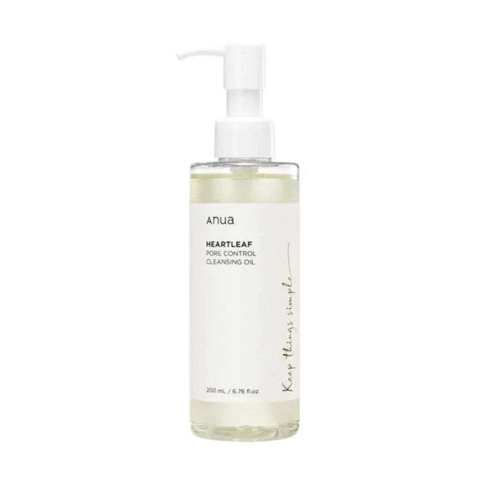 زيت تنظيف المسام وتنظيف المكياج بهارت ليف أنوا - Anua Heartleaf Pore Control Cleansing Oil 200ml