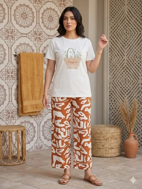 بيجامات pyjama أنيقة وثوب مريح في فصل الصيف
