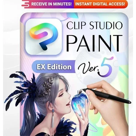 Clip Studio Paint EX 5 Premium Version Lifetime license for 2 computers Multilingual✨(Latest 2026)✨