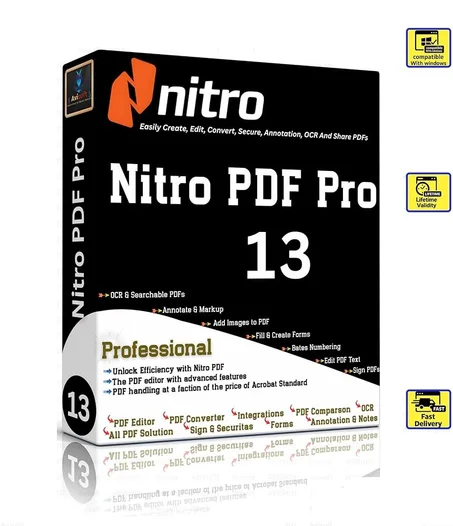 Nitro Pro Enterprise 13 Premium Version Lifetime license for 2 computers Multilingual✨