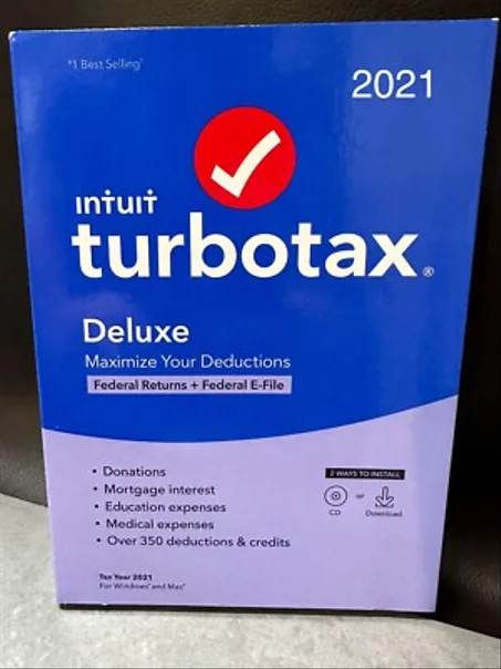 Intuit TurboTax Individual 2021 Premium Version Lifetime license for 2 computers Multilingual✨(Latest 2026)✨