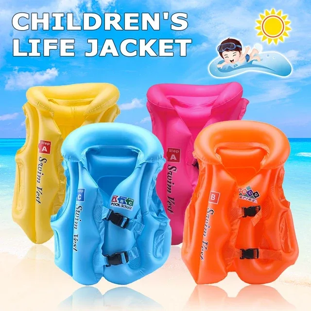 Gilet de sauvetage-Gilet de plage gonflable pour enfants