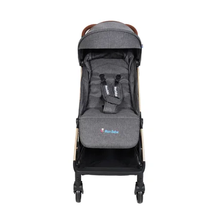 POUSSETTE VALISE GRIS FONCÉ MARQUE MON BÉBÉ
