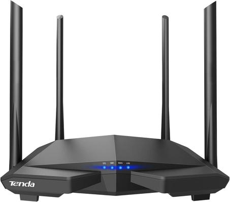 Tenda N300 Router WIFI inalámbrico con antena de alta potencia 5dBi (F3), Negro