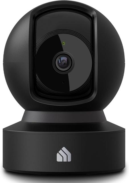 Kasa Smart Cámara de seguridad para el hogar con inclinación panorámica para interiores, cámara HD de 1080p con visión nocturna, detección de movimiento para monitor de bebés y mascotas
