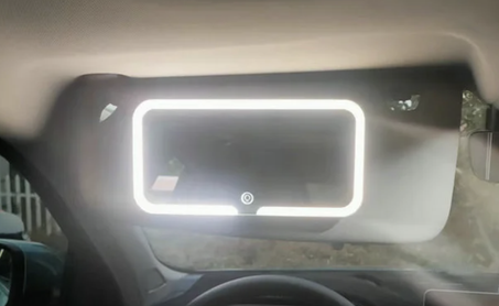 مرآة ليد للسيارة ب 3 مستويات إضاءة