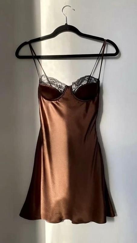 Brown Satin Nightgowns