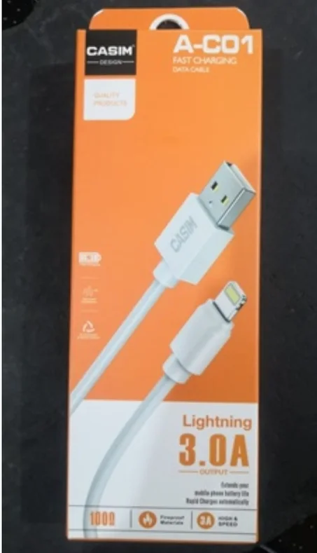 (MIN ORDER: 12 PCS)كابل ايفون Casim