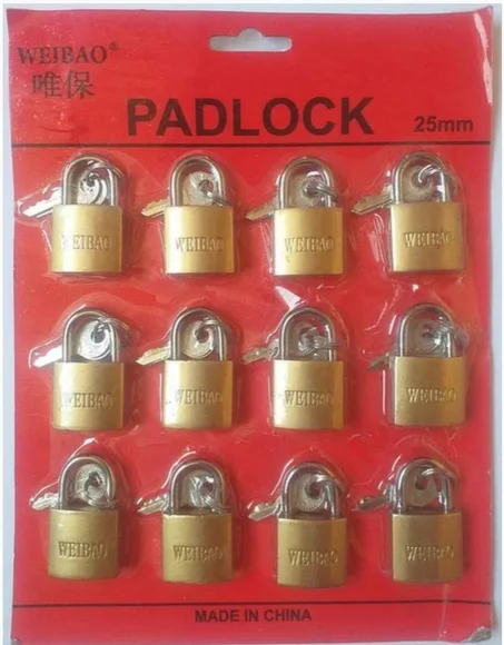 ( 12 PCS)قفل طابلو 25 مم