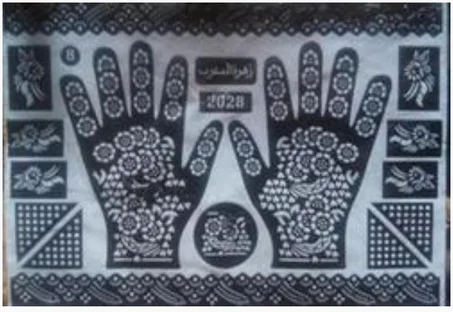 (10pcs)زواقة حنة