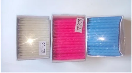 (100 PCS)شمع عيد الميلاد