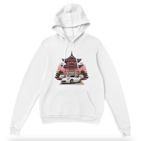 Sweat à Capuche Z370 Temple Edition : Entre Modernité Automobile et Héritage Culturel Japonais, Conduisez avec Élégance !
