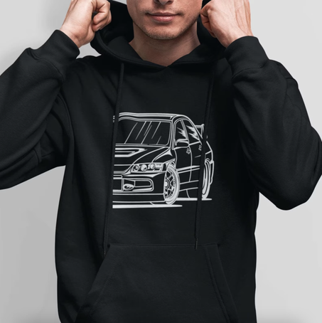 Sweat à Capuche Mitsubishi Evo 8 unisex