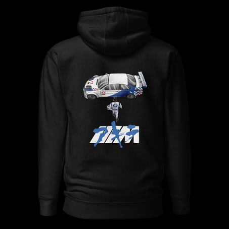 Sweat à capuche BMW M3 GTR brodé sur le devant style Akira