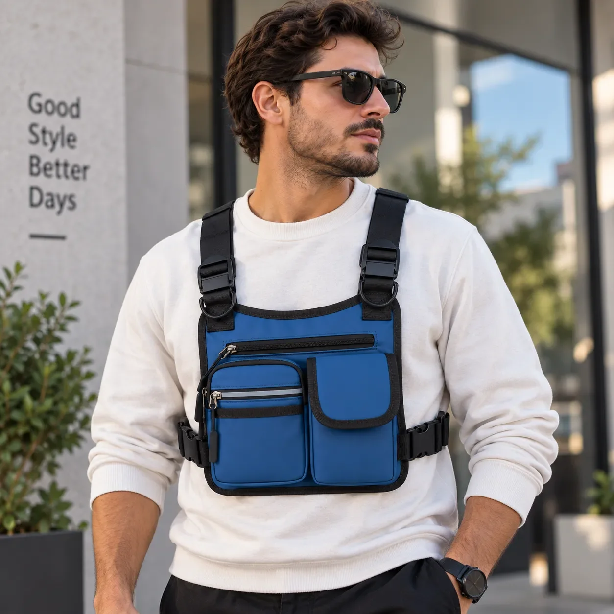 Découvrez le Sac Poitrine Multifonction