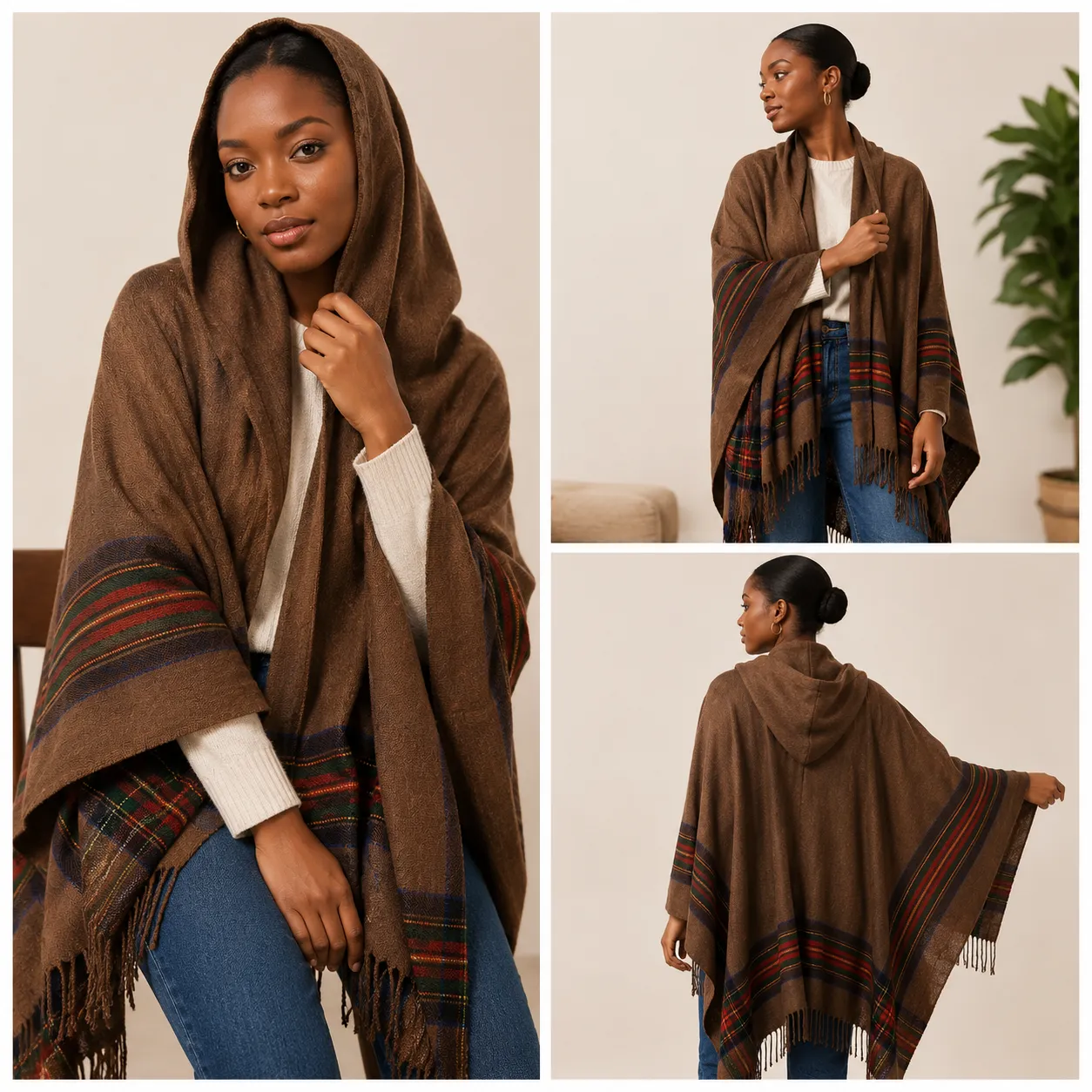 Poncho Confortable Pour Toutes Occasions