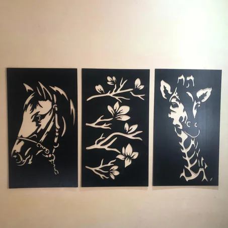 Set de 3 Tableaux Muraux Décoratifs – Élégance et Nature