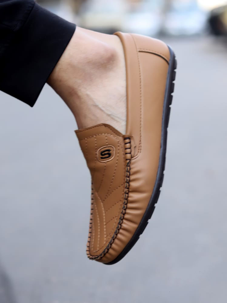 Men's Slip-on Shoes - Coffee