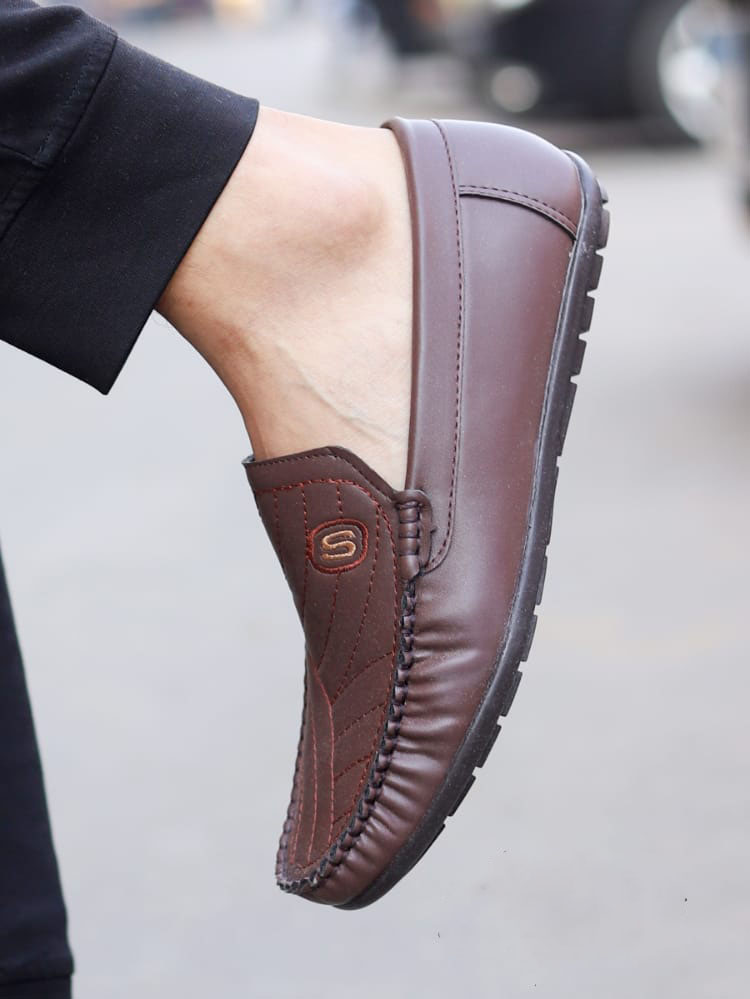 Men's Slip-on Shoes - Brown