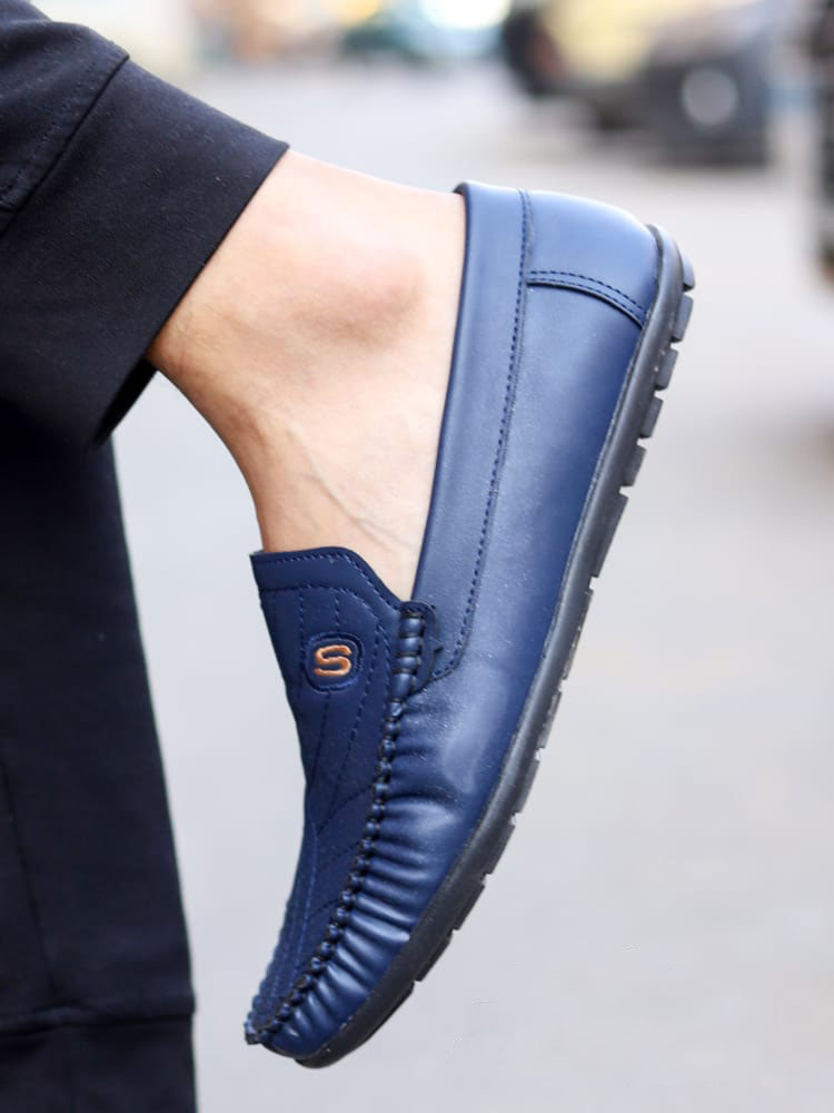 Men's Slip-on Shoes - Navy
