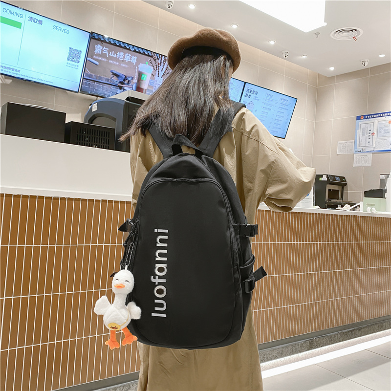backlux707 شنطة مدرسية بسعة كبيرة، النسخة الكورية، حقيبة ظهر للطلاب الثانوية والجامعيين للجنسين