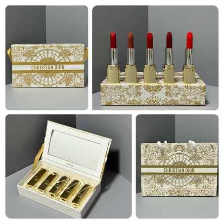 Dior  Lipstick  (5 pcs) | مجموعة ديور الاصلية لأحمر الشفاه (٥ قطع)