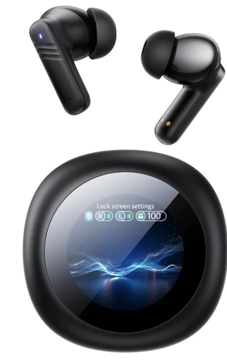 سماعة أذن ذكية بشاشة LCD